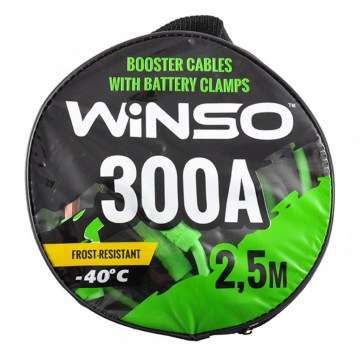 Провода-прикурювачі WINSO 300А, 2,5м, кругла сумка
